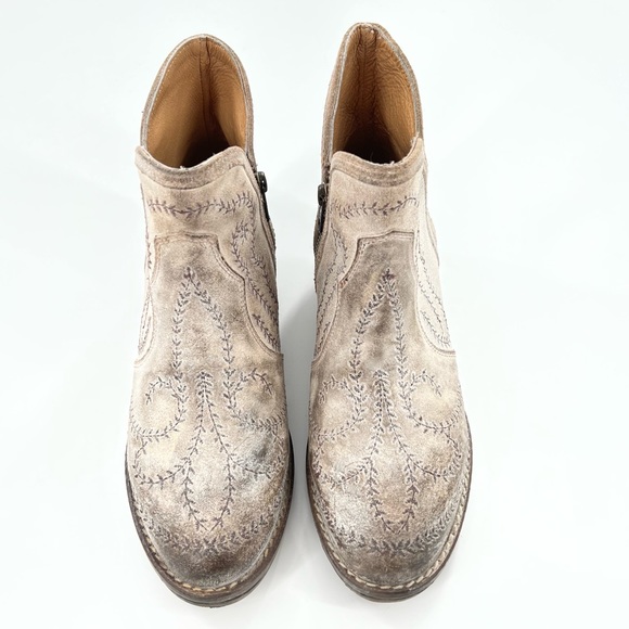 Sterling River Women's Taupe Embroidered R-Toe Boot 7.5 - Picture 2 of 10